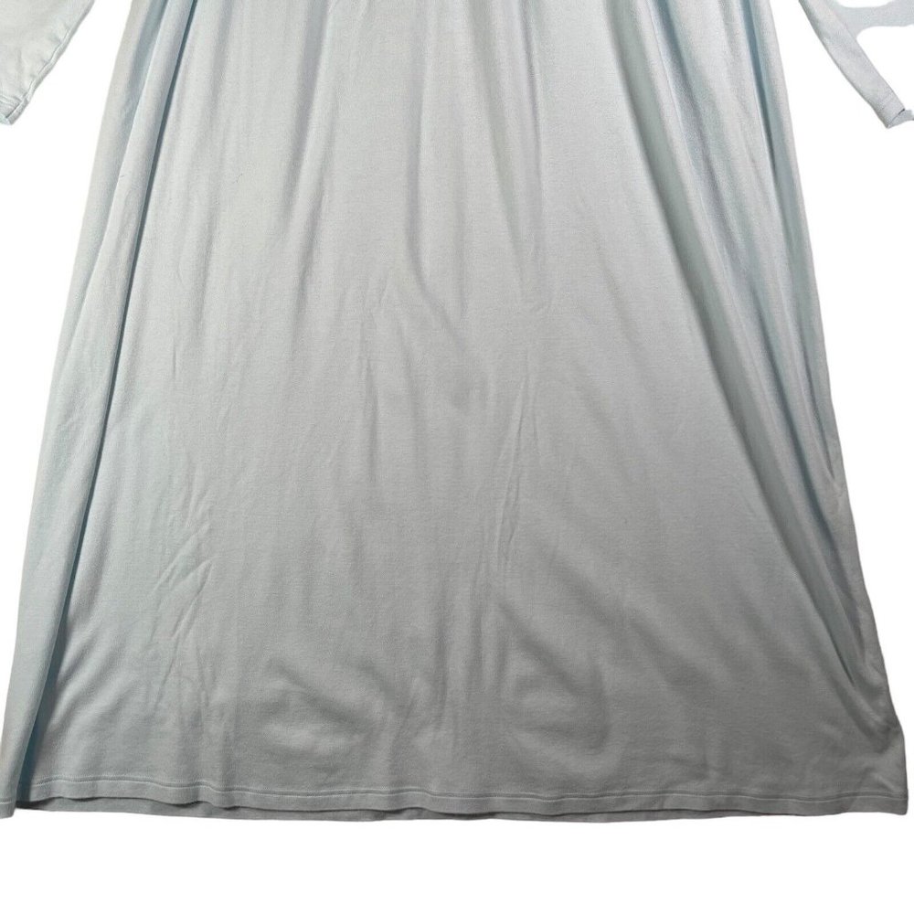 Calida Switzerland Womens Nightgown Size M Blue Long Sleeve Cotton 33346 - Picture 3 of 12
